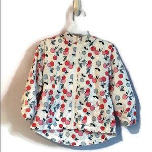 Girls wonder nation white cherry spring jacket